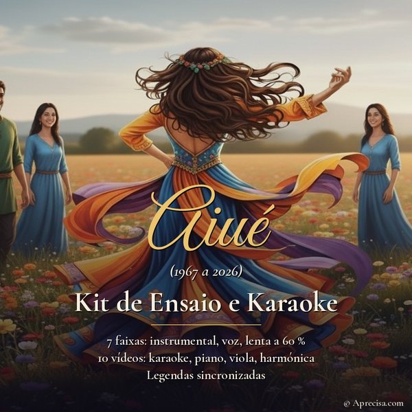 Capa: Aiué — Kit de Ensaio e Karaoke